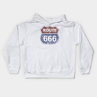 Get Your Kicks On Route 666 Kids Hoodie